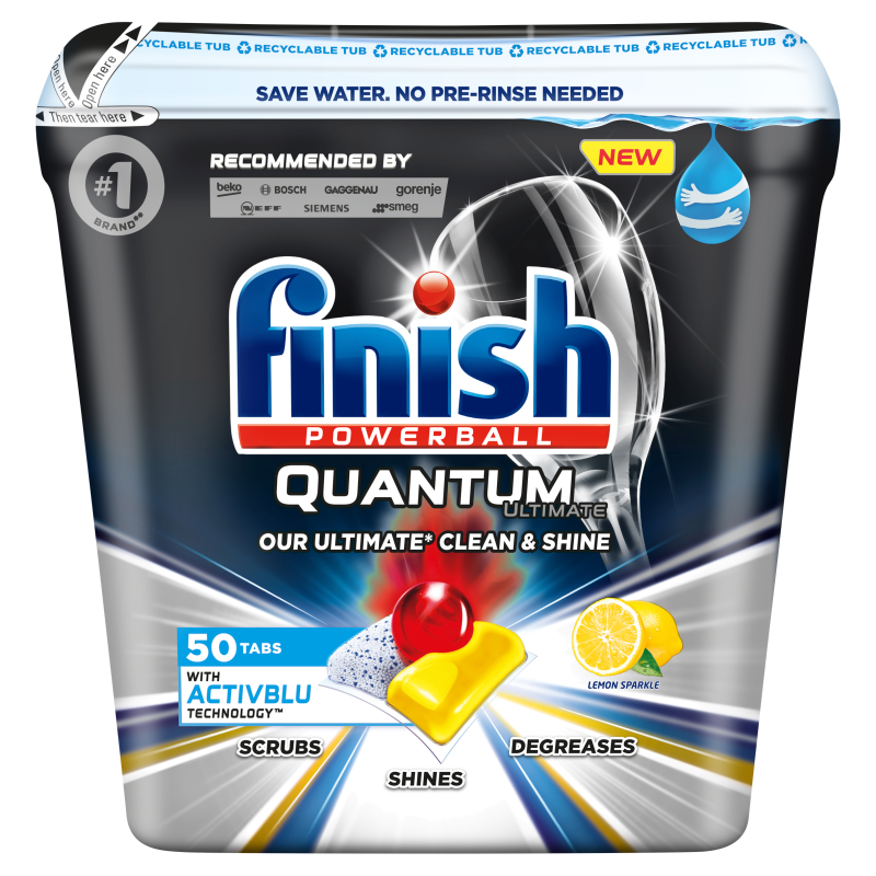 FINISH Quantum Ultimate Kapsułki do zmywarki Lemon cytrynowe 50 szt.