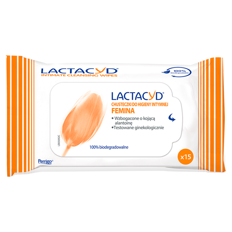 LACTACYD Femina Chusteczki do higieny intymnej 15 szt. frisco.pl