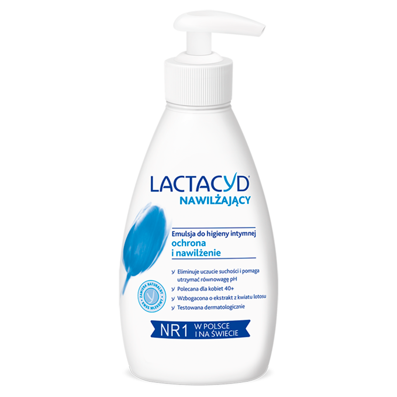LACTACYD Nawilżający Emulsja do higieny intymnej dla kobiet 40+