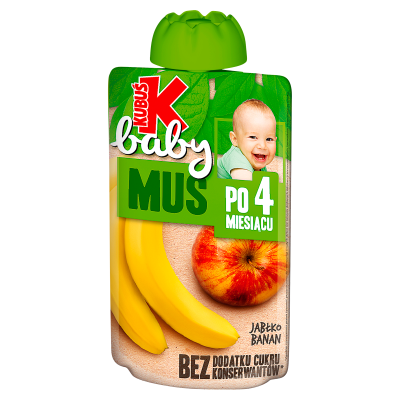 KUBUŚ Baby Mus jabłko banan po 4 miesiącu frisco.pl