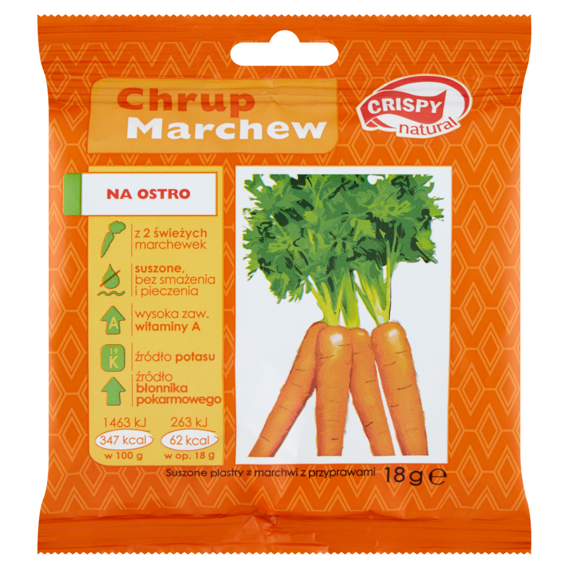 CRISPY Natural Chrupiące plasterki marchwi