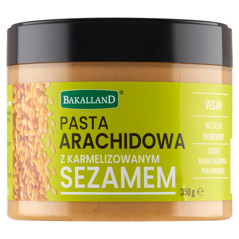 BAKALLAND Pasta arachidowa z karmelizowanym sezamem