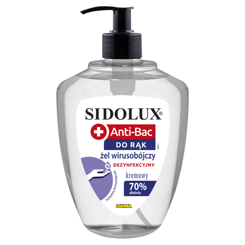SIDOLUX Anti - Bac Kremowy żel do dezynfekcji rąk