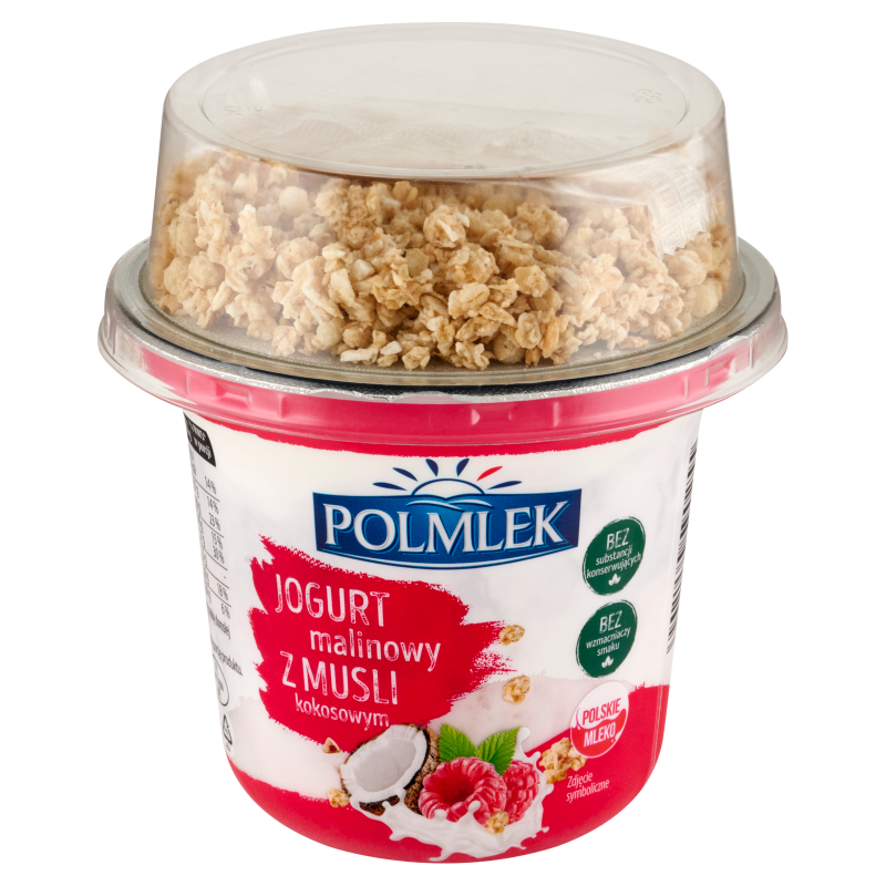 POLMLEK Jogurt malinowy z musli kokosowym frisco.pl