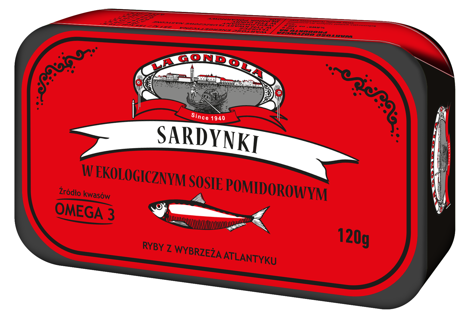 LA GONDOLA Sardynki w ekologicznym sosie pomidorowym