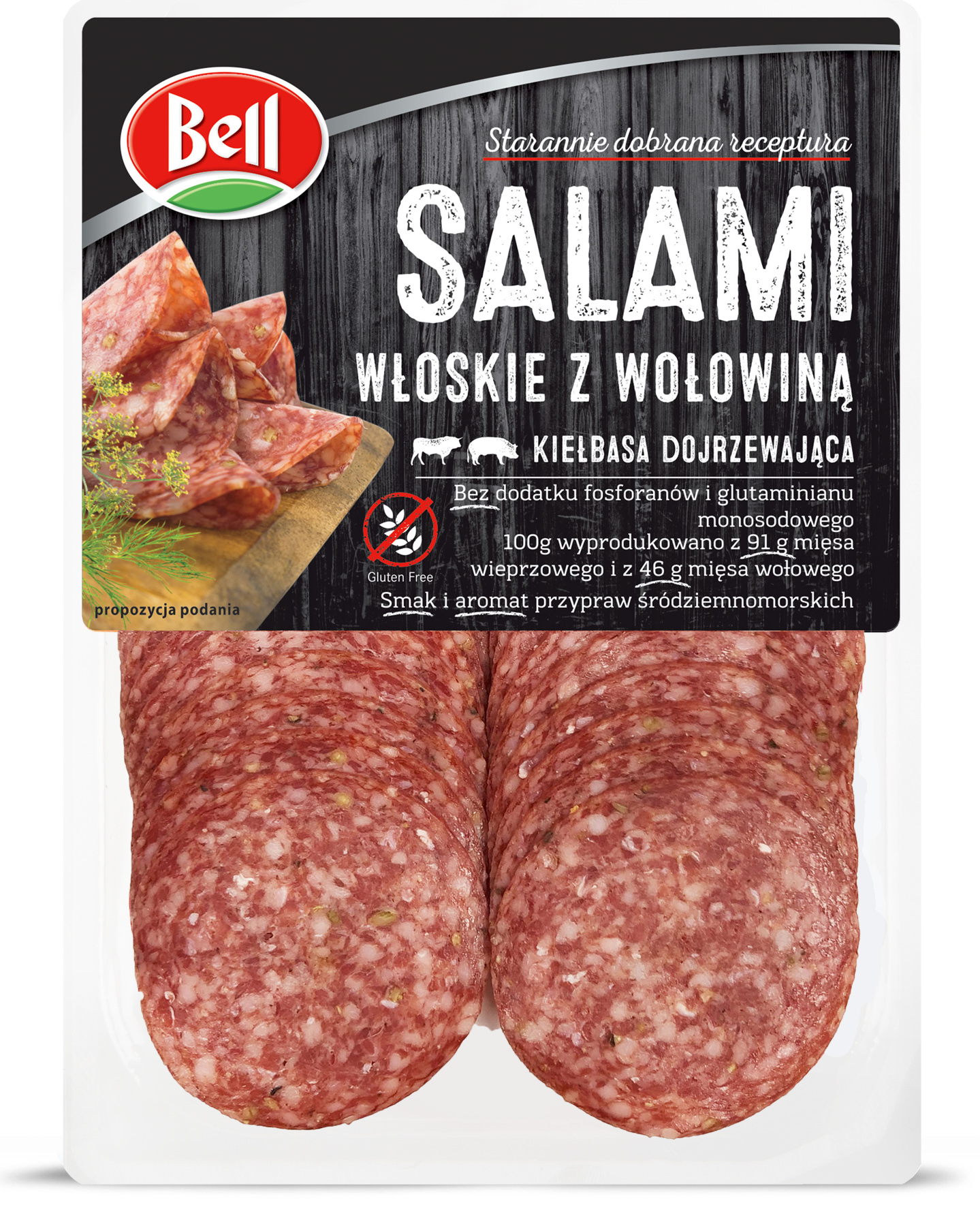 BELL Salami włoskie z wołowiną