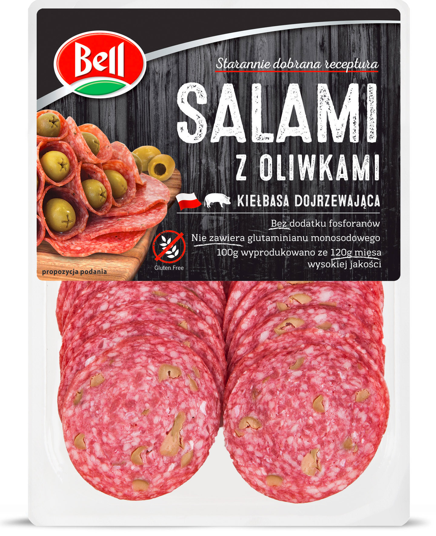 BELL Salami z oliwkami