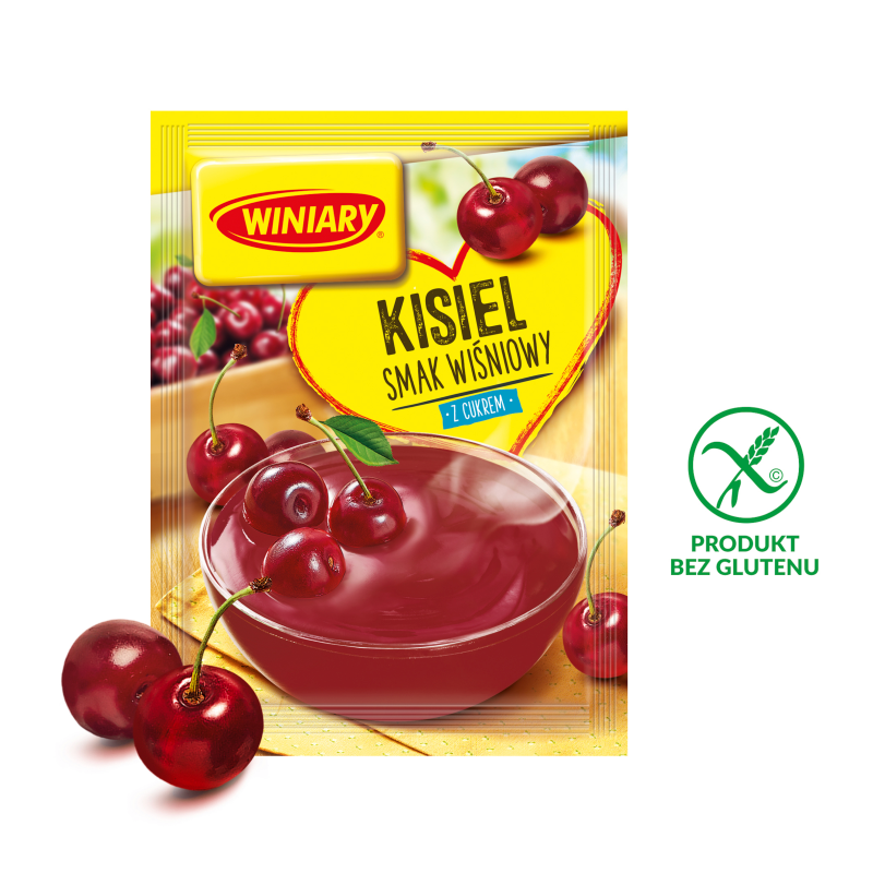 WINIARY Kisiel o smaku wiśniowym bezglutenowy z cukrem frisco.pl