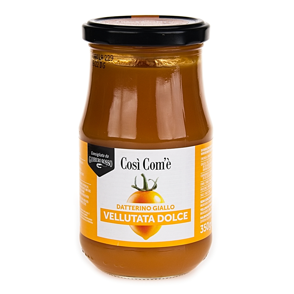 COSI COME Passata z żółtych pomidorków śliwkowych