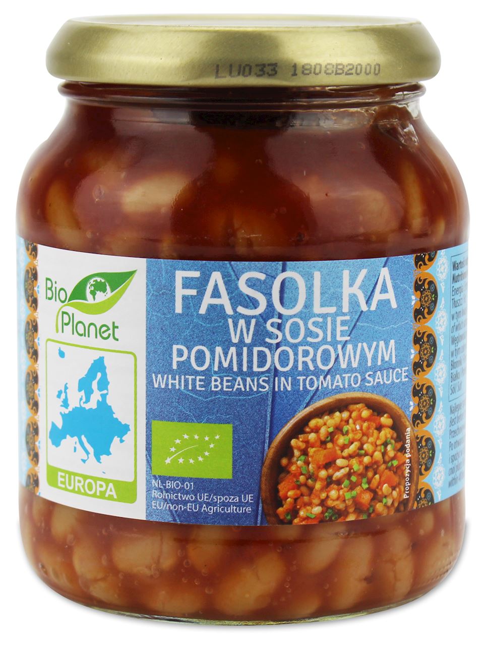 BIO PLANET Fasolka w sosie pomidorowym BIO