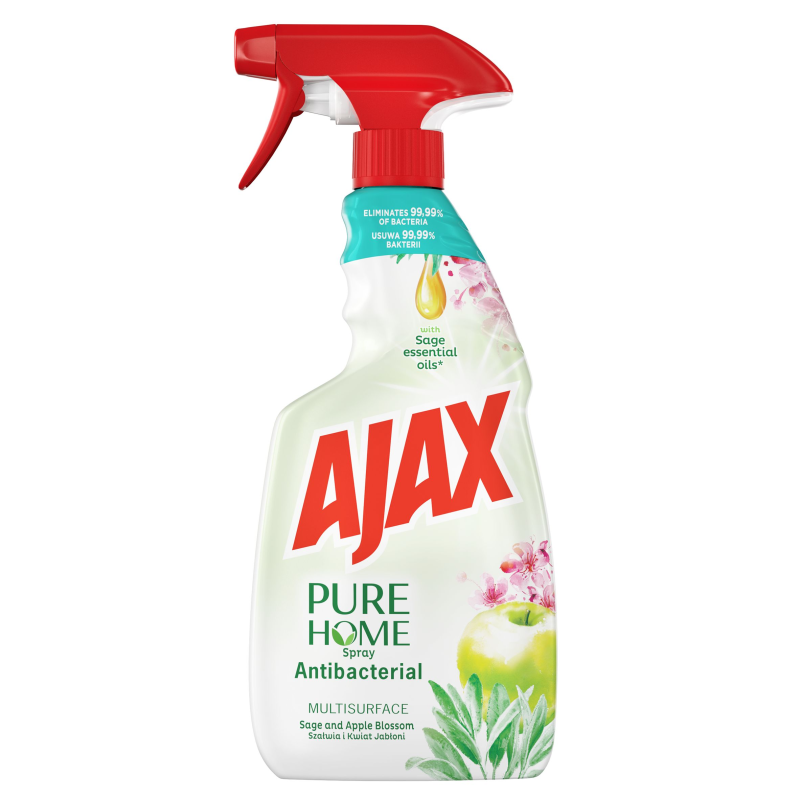 AJAX Pure Home Płyn do czyszczenia i dezynfekcji szałwia i kwiat jabłoni