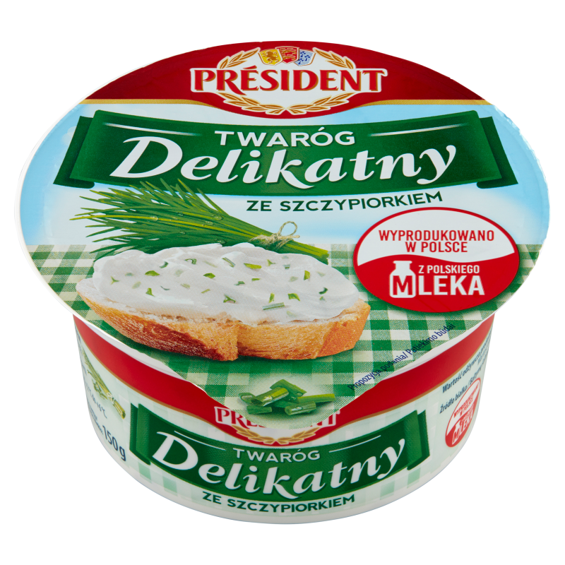 PRESIDENT Twaróg delikatny ze szczypiorkiem frisco.pl