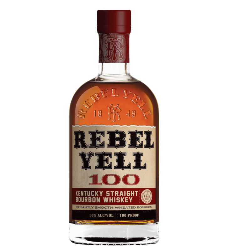 REBEL YELL 100 proof