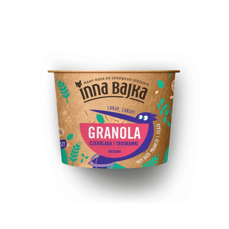 INNA BAJKA Granola czekoladowa z truskawkami