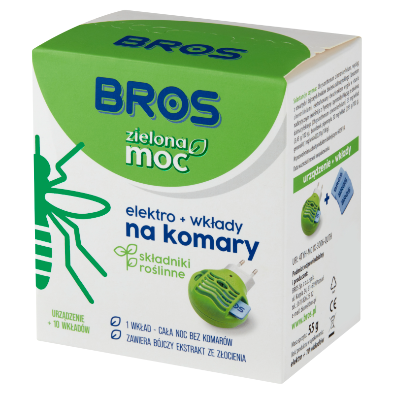 BROS Elektro + wkłady na komary 10 sztuk frisco.pl