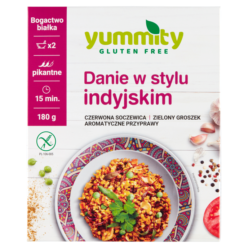 YUMMITY Danie w stylu indyjskim bezglutenowe