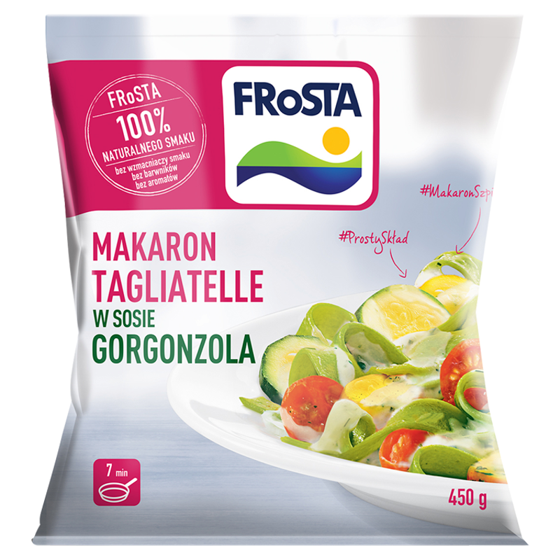 FROSTA Makaron tagliatelle w sosie gorgonzola mrożony