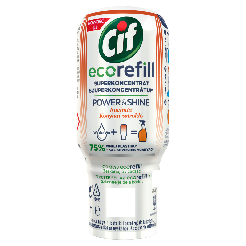 CIF ecorefill Skoncentrowany wkład do sprayu Power&Shine, Kuchnia