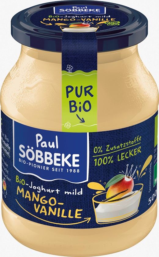 SOBBEKE Jogurt kremowy mango - wanilia BIO