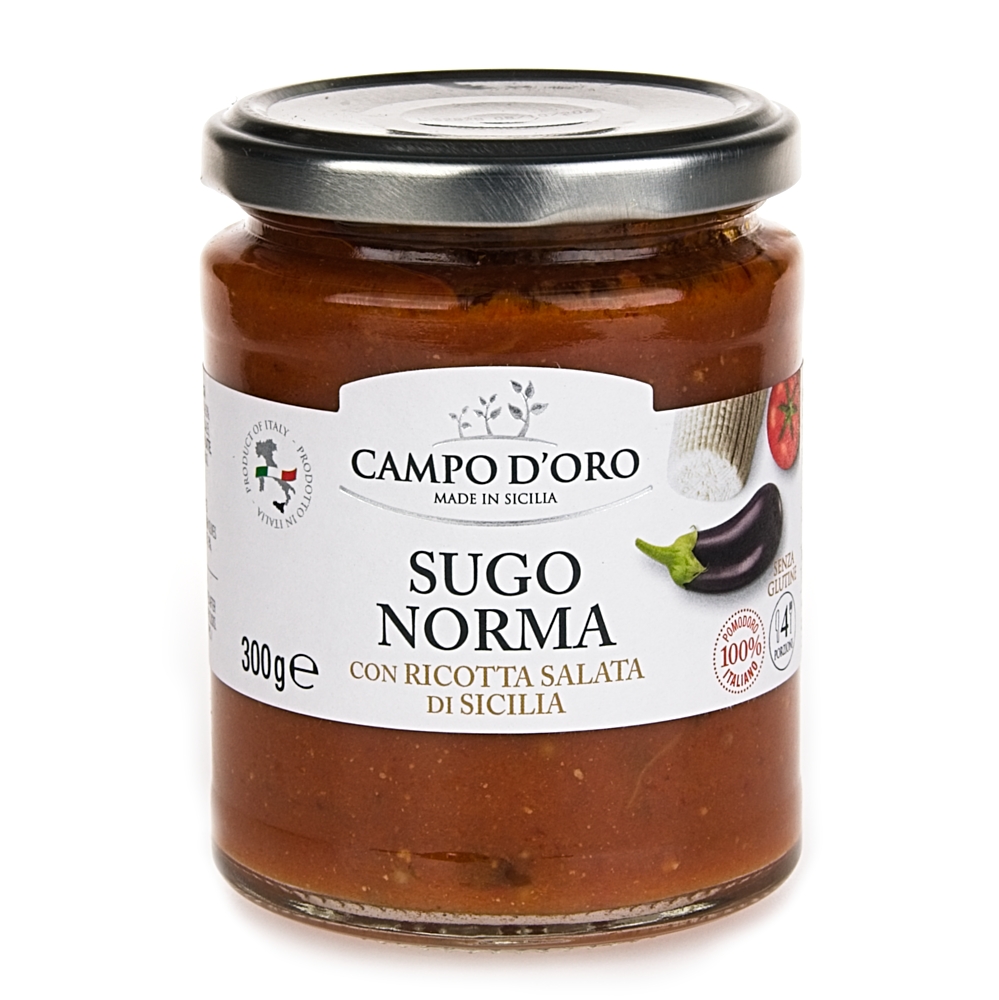 CAMPO D'ORO Sos Norma z bakłażanem i solonym serem ricotta