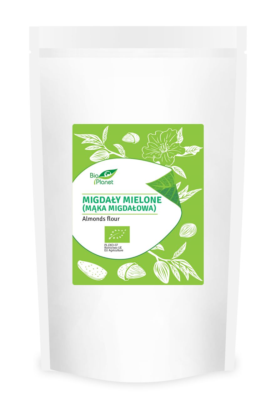 BIO PLANET Migdały mielone (Mąka migdałowa) BIO