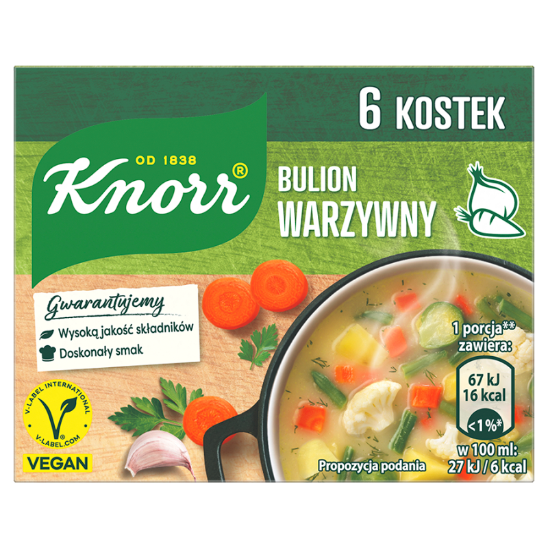 KNORR Bulion warzywny (6 kostek) frisco.pl