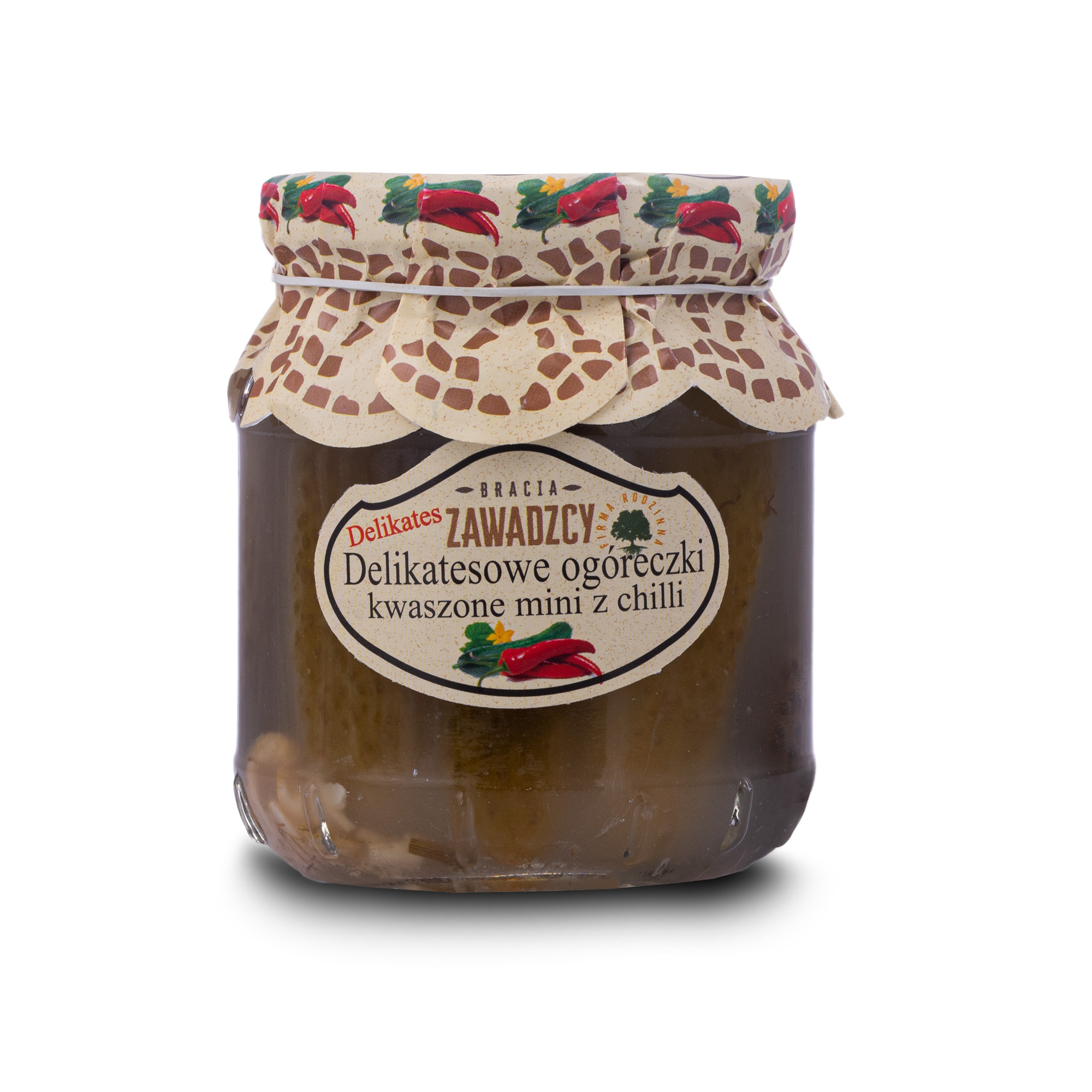 BRACIA ZAWADZCY Delikatesowe ogóreczki kwaszone mini z chilli