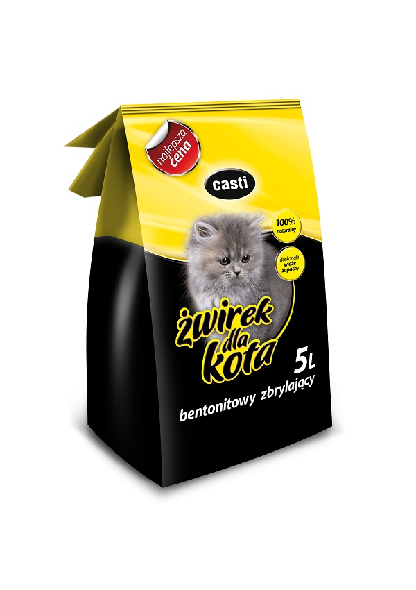 CASTI Żwirek bentonitowy zbrylający economy zapach naturalny
