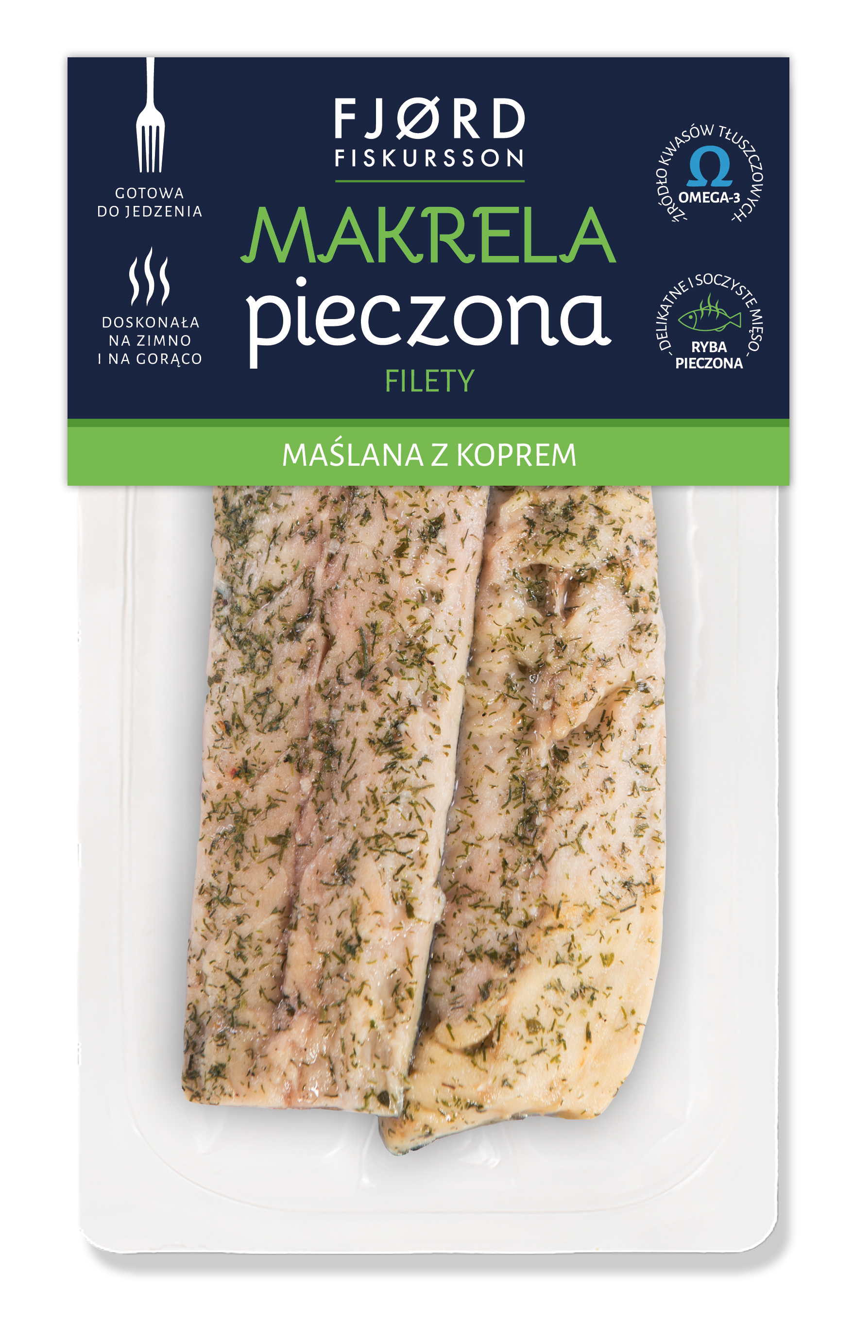 FJORD FISKURSSON Makrela pieczona filety z koprem (120g-180g)