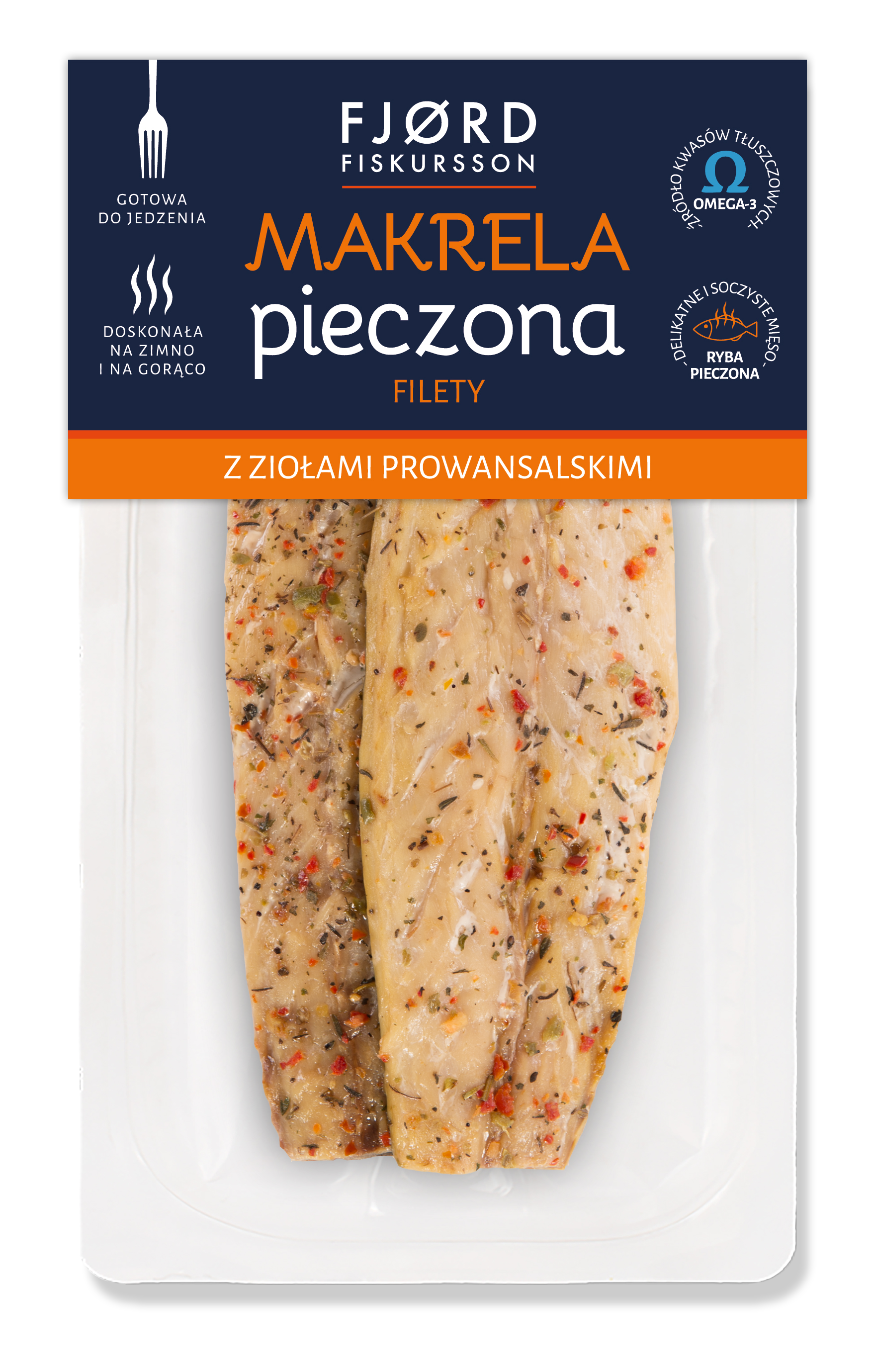 FJORD FISKURSSON Makrela pieczona filety z ziołami prowansalskimi (120g-180g)