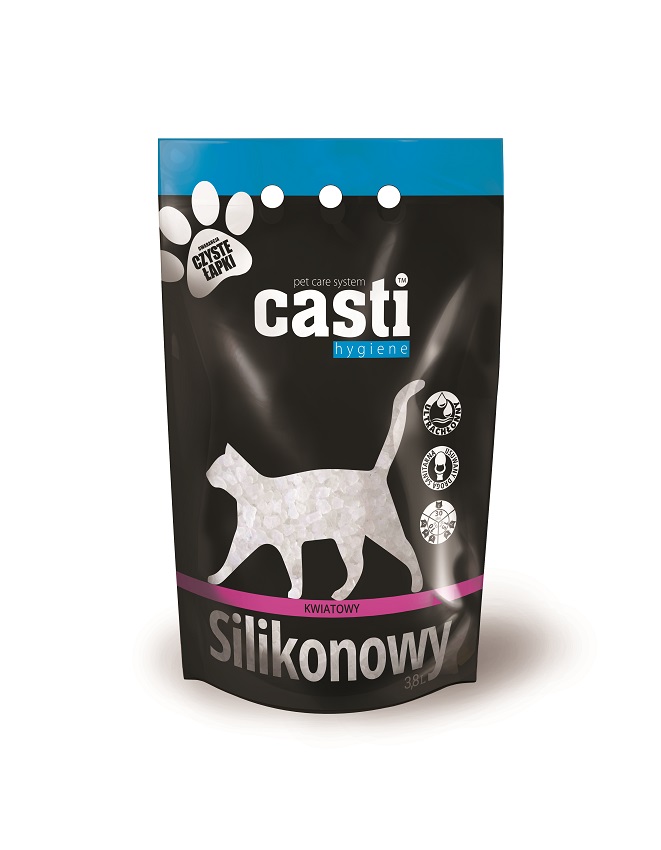 CASTI Żwirek Silikonowy Classic zapach kwiatowy