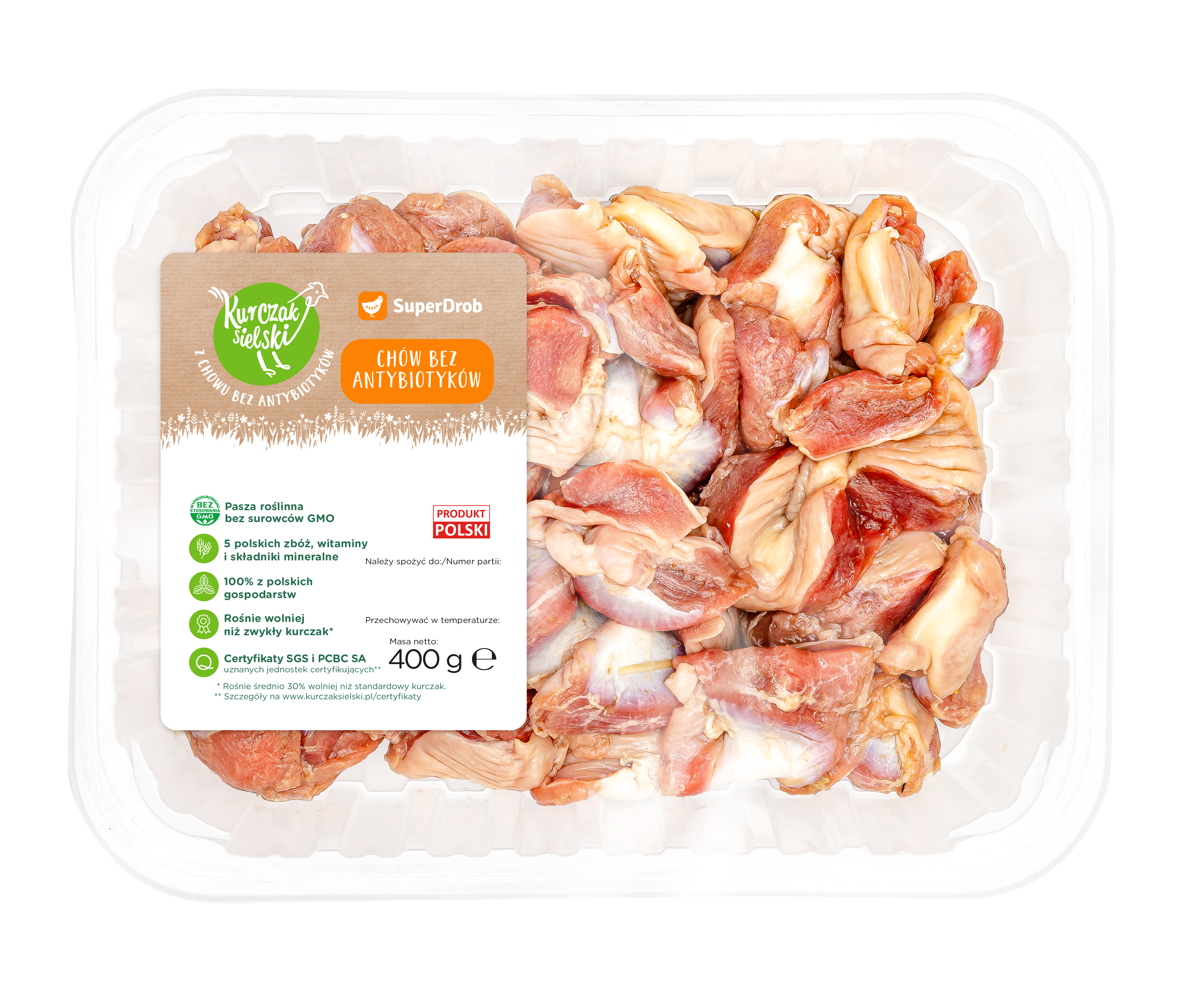 KURCZAK SIELSKI Żołądki z kurczaka świeże