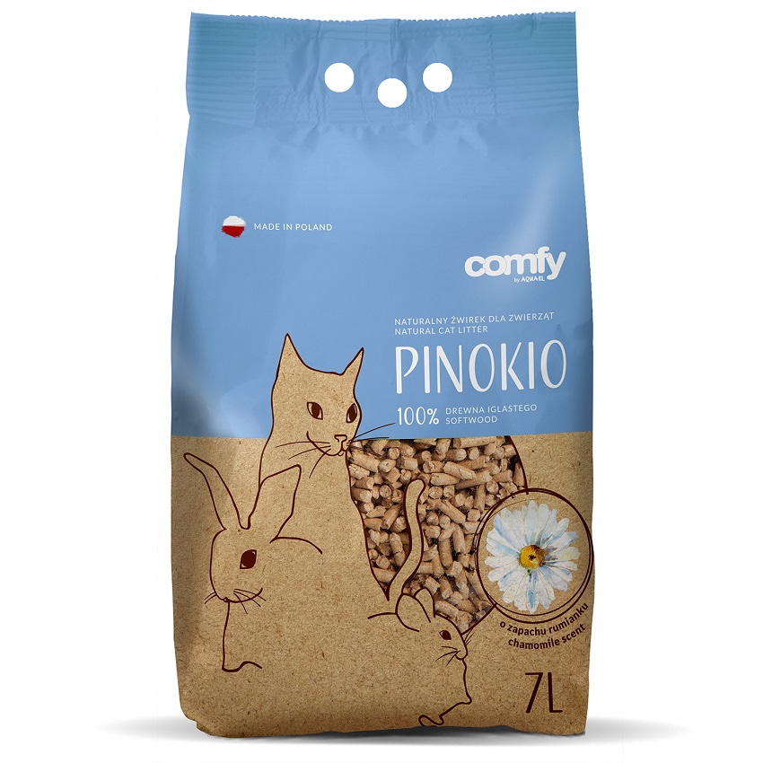 COMFY Pinokio Naturalny żwirek dla zwierząt o zapachu rumianku