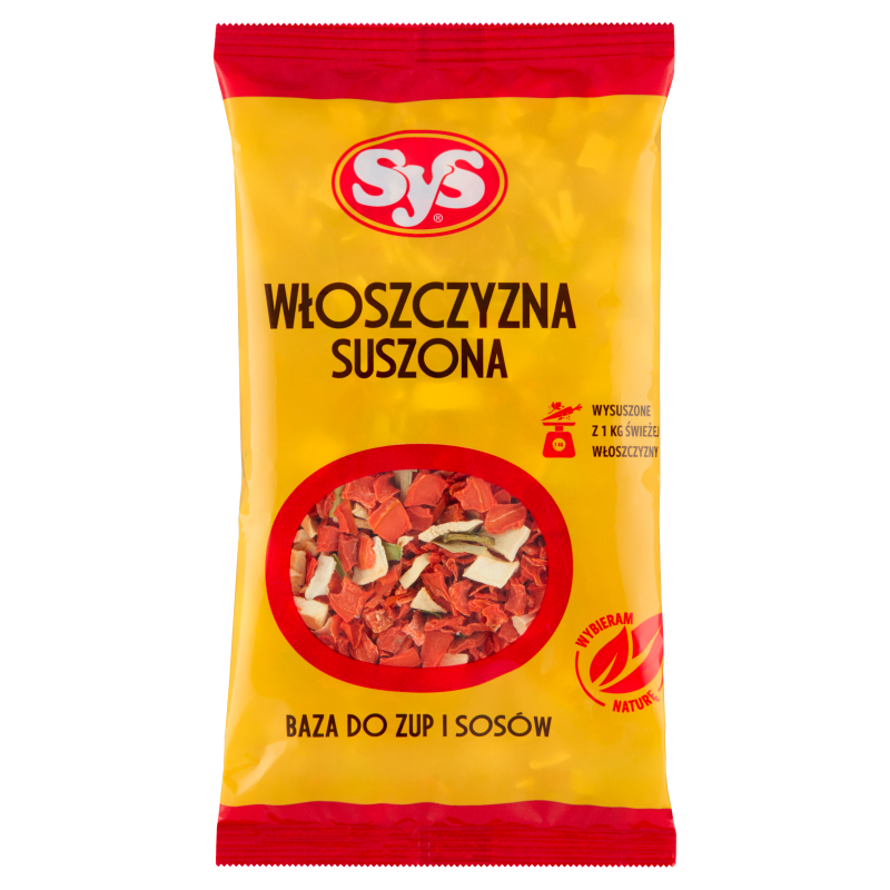 SYS z zielonego Podkarpacia Włoszczyzna suszona (baza do zup i sosów)