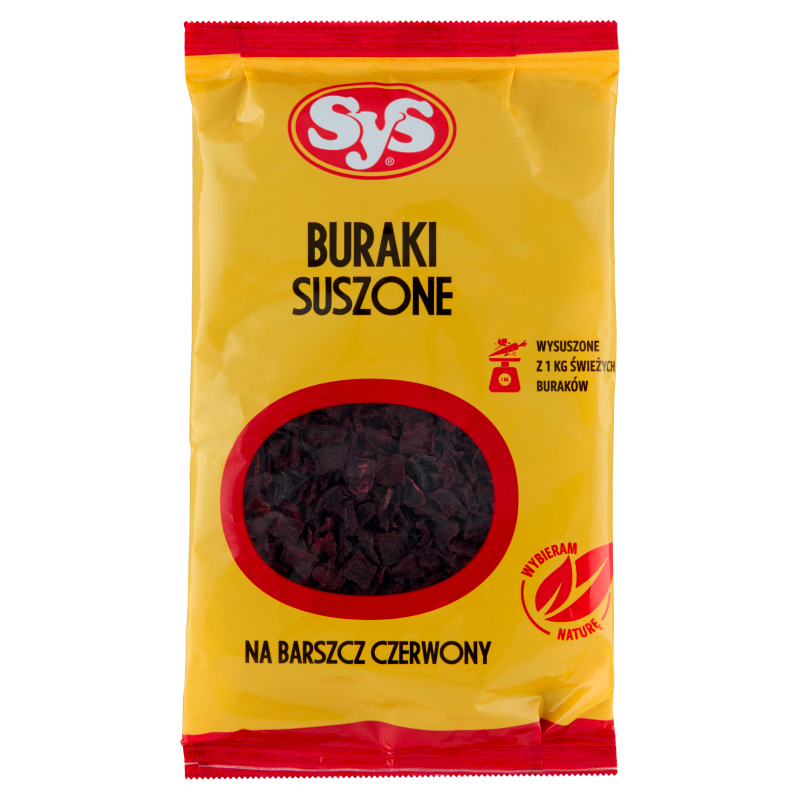 SYS z zielonego Podkarpacia Buraki suszone (na barszcz czerwony)