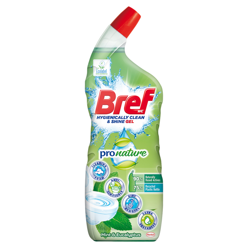 BREF PRO NATURE Płynny środek myjący do muszli WC - mięta i eukaliptus frisco.pl
