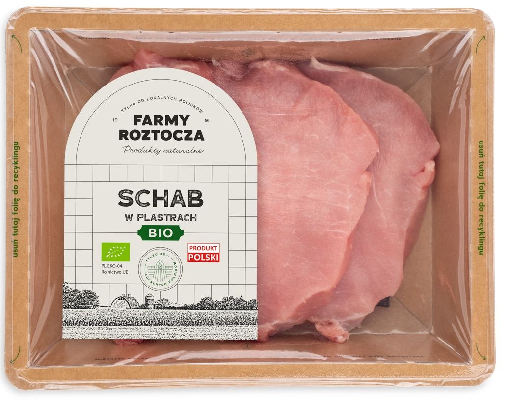 FARMY ROZTOCZA Schab wieprzowy w plastrach BIO
