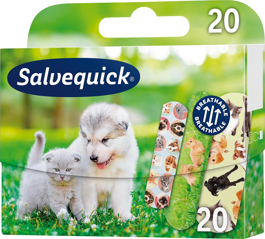 SALVEQUICK Animal Planet Zestaw plastrów opatrunkowych 20 szt.