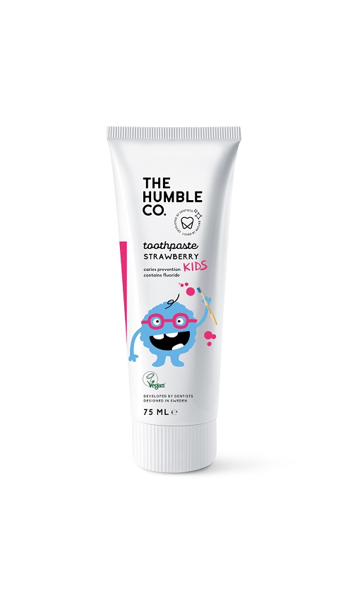 HUMBLE BRUSH Pasta do zębów dla dzieci truskawkowa z fluorem BIO