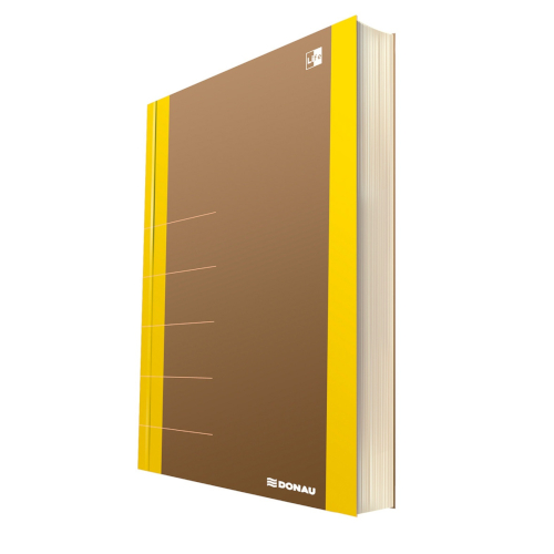 DONAU Notatnik z organizerem 165x230mm 80 kart. żółty (ekologiczny)