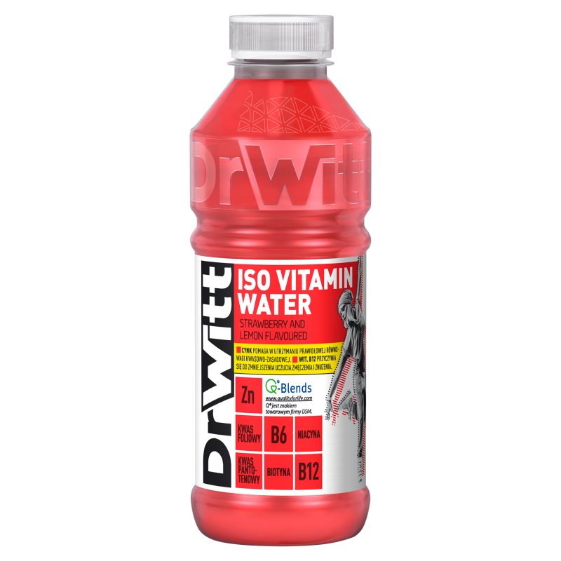 DR WITT Vitamin Water Napój o smaku truskawki i cytryny