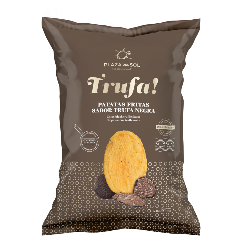 PLAZA DEL SOL Chipsy ziemniaczane o smaku czarnej trufli