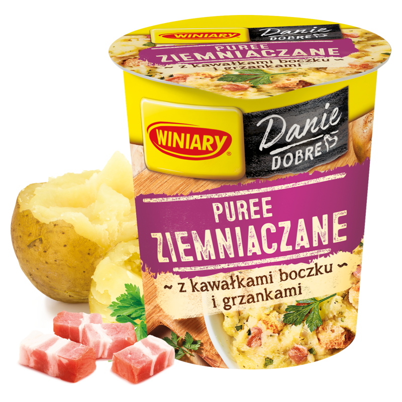 WINIARY Puree ziemniaczane z kawałkami boczku i grzankami frisco.pl