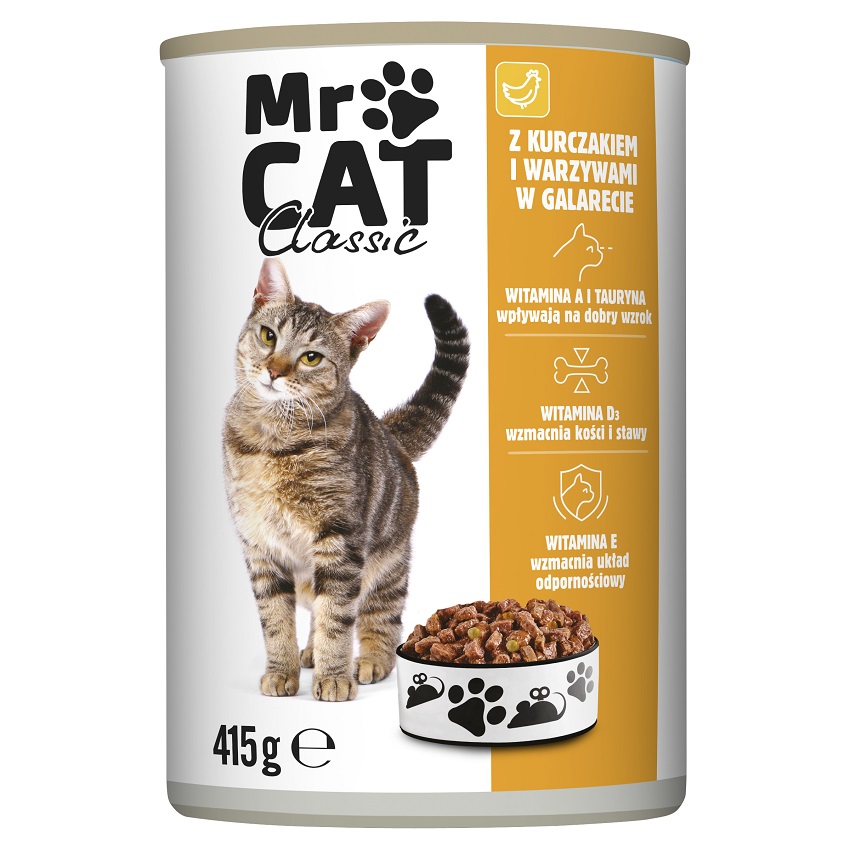 MR CAT Karma dla kotów z kurczakiem i warzywami w galarecie