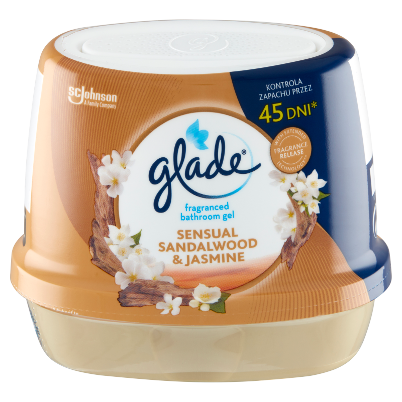 GLADE Zapachowy żel do łazienki Sandalwood & Jasmine frisco.pl