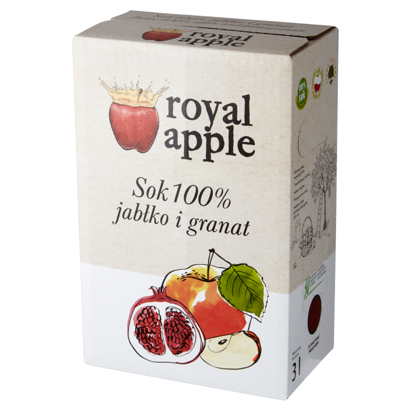 ROYAL APPLE Sok 100 % jabłko i granat