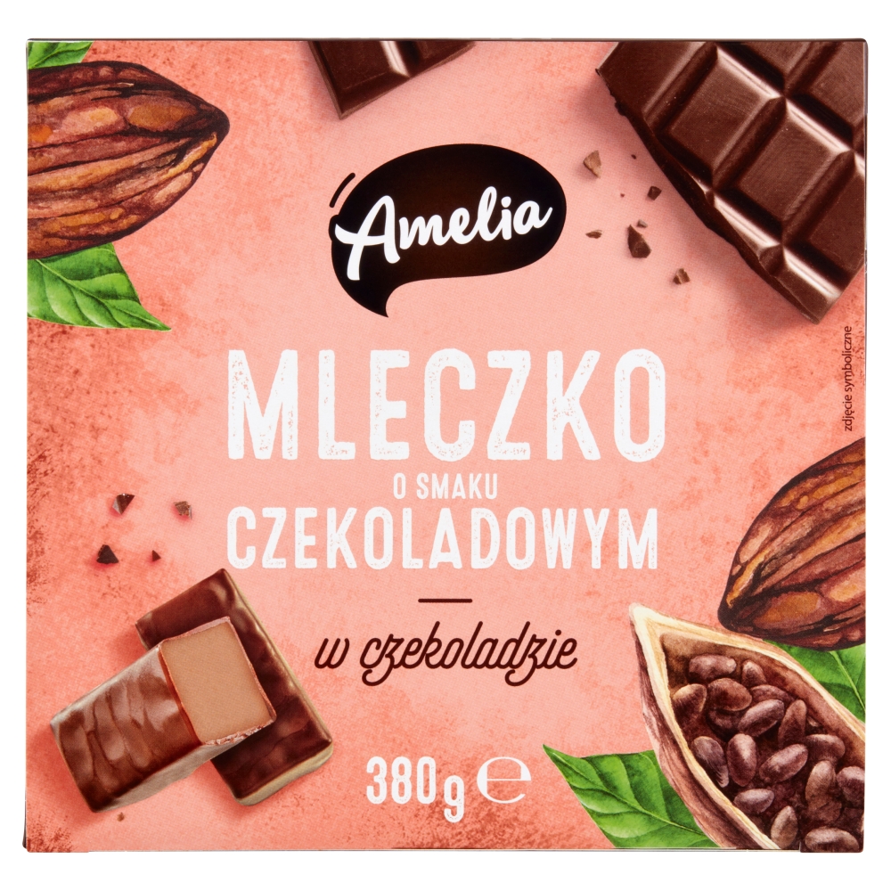 AMELIA Mleczko o smaku czekoladowym w czekoladzie