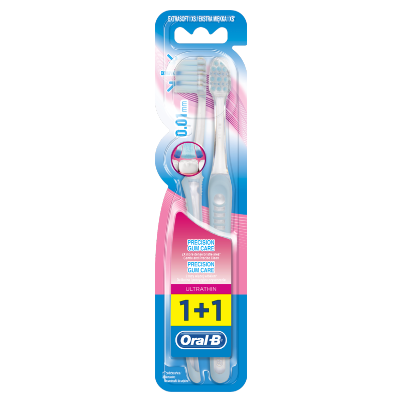 ORAL-B Supermiękka szczoteczka manualna Ultrathin Precision Gum Care 2 szt.