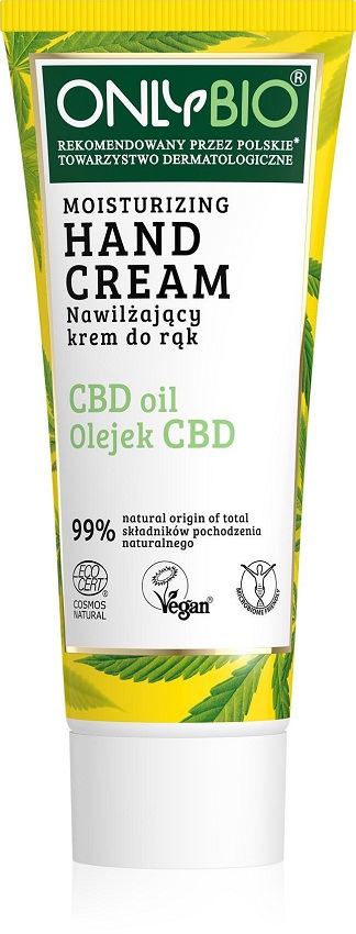 ONLY BIO Nawilżający krem do rąk - olejek CBD