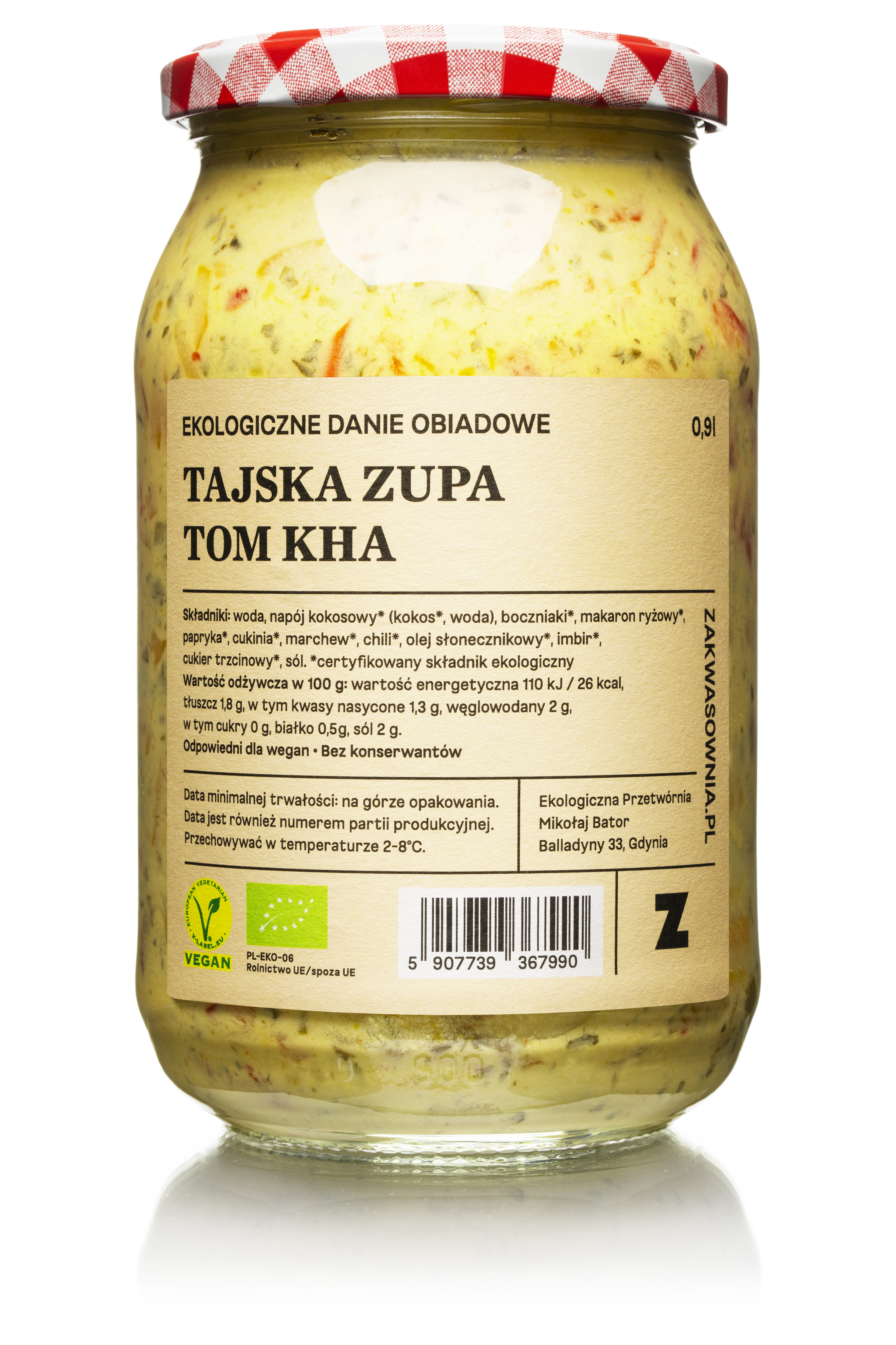 ZAKWASOWNIA Tajska zupa tom kha BIO